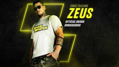 У БК Parimatch новый амбассадор: Даниил Zeus Тесленко