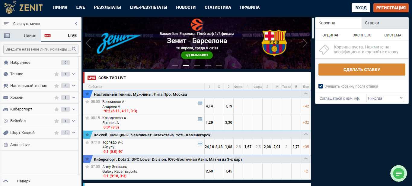 Бк Зенит Вход